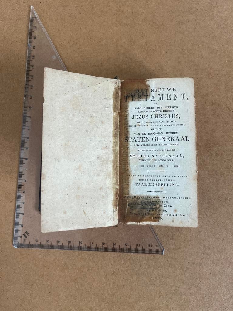 Antieke bijbel: Nieuw Testament 1818/1819 - Statenvertaling, Ophalen of Verzenden