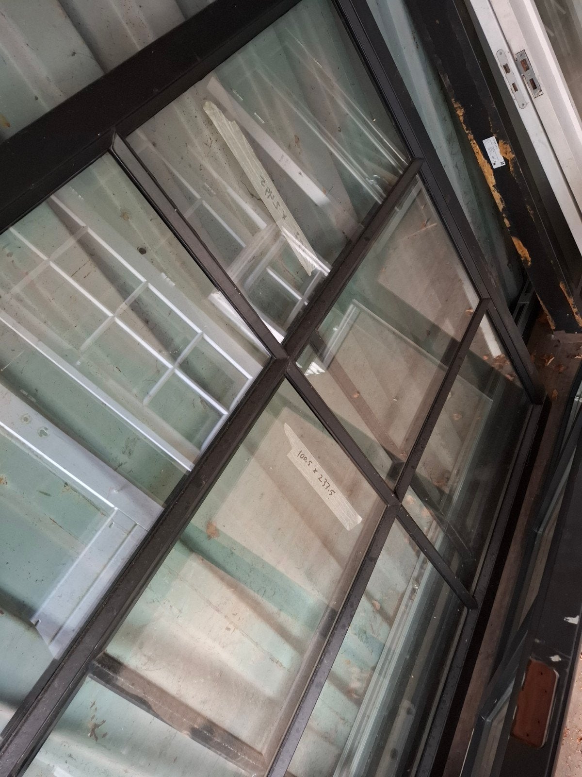 Schuifdeur met dubbel glas 175x249.5cm, Ophalen