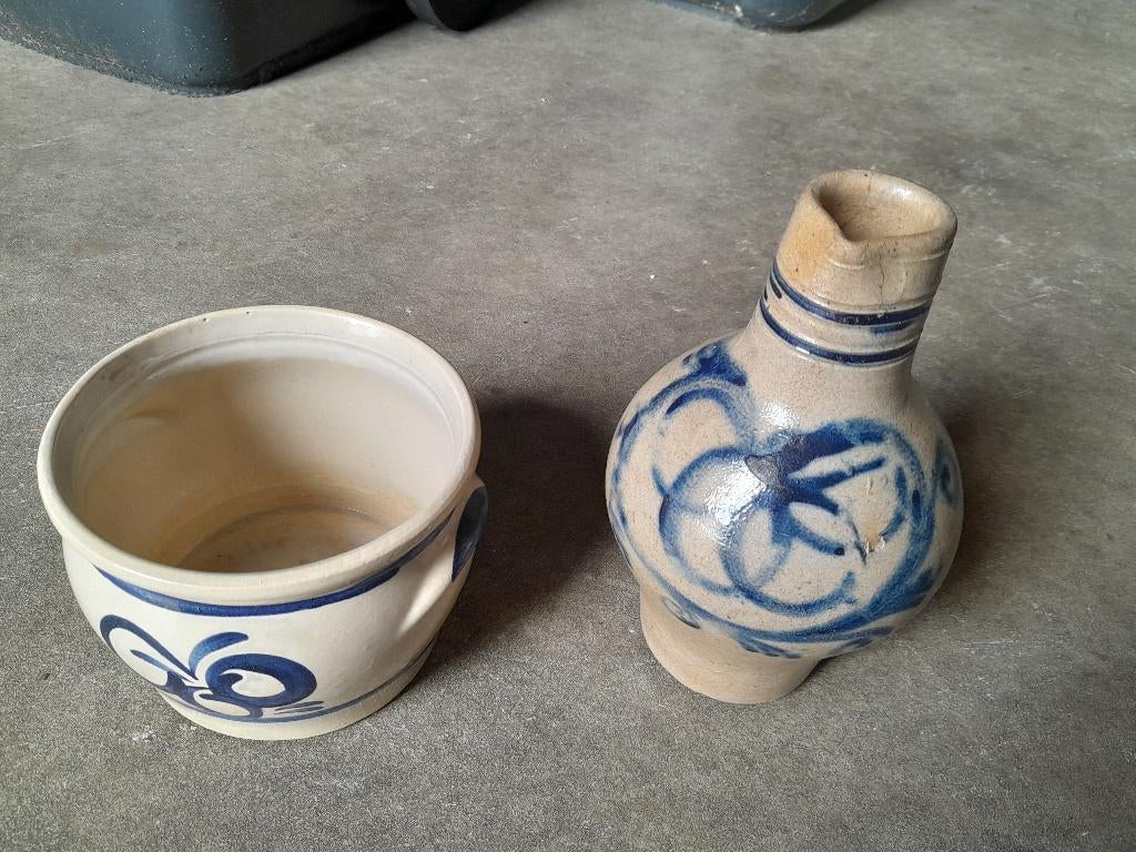 antieke aardewerk vaas en pot ,keulse pot ,7 st samen 20 eur, Antiek en Kunst, Antiek | Keramiek en Aardewerk, Ophalen of Verzenden