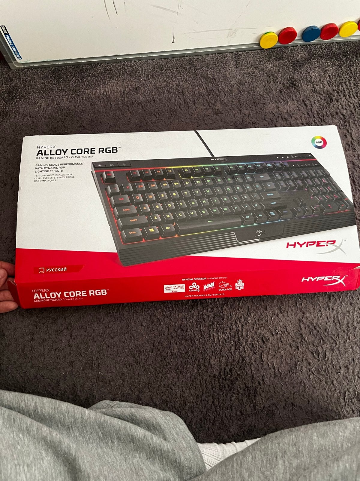 HyperX ALLOY CORE RGB Gaming Toetsenbord - Russisch, Computers en Software, Toetsenborden, Gaming toetsenbord, Ophalen of Verzenden