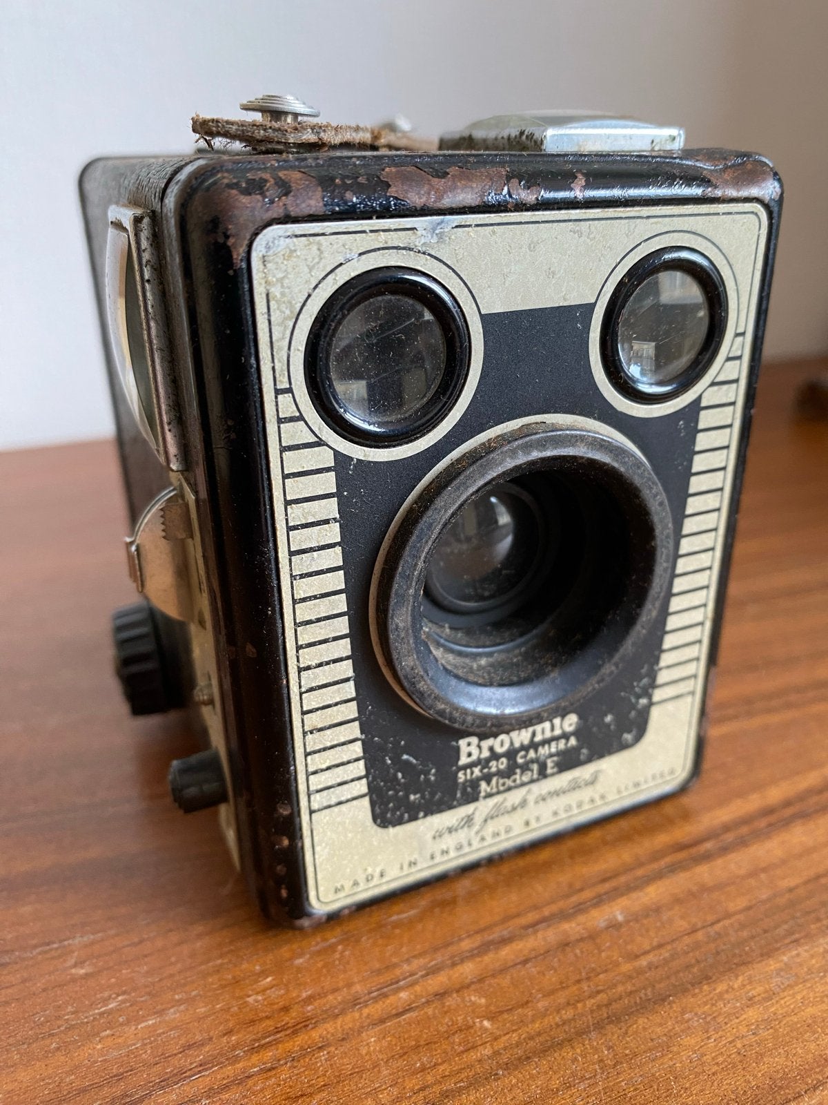 Vintage Kodak Brownie Six-20 Model E, Ophalen, Gebruikt, Compact, Kodak