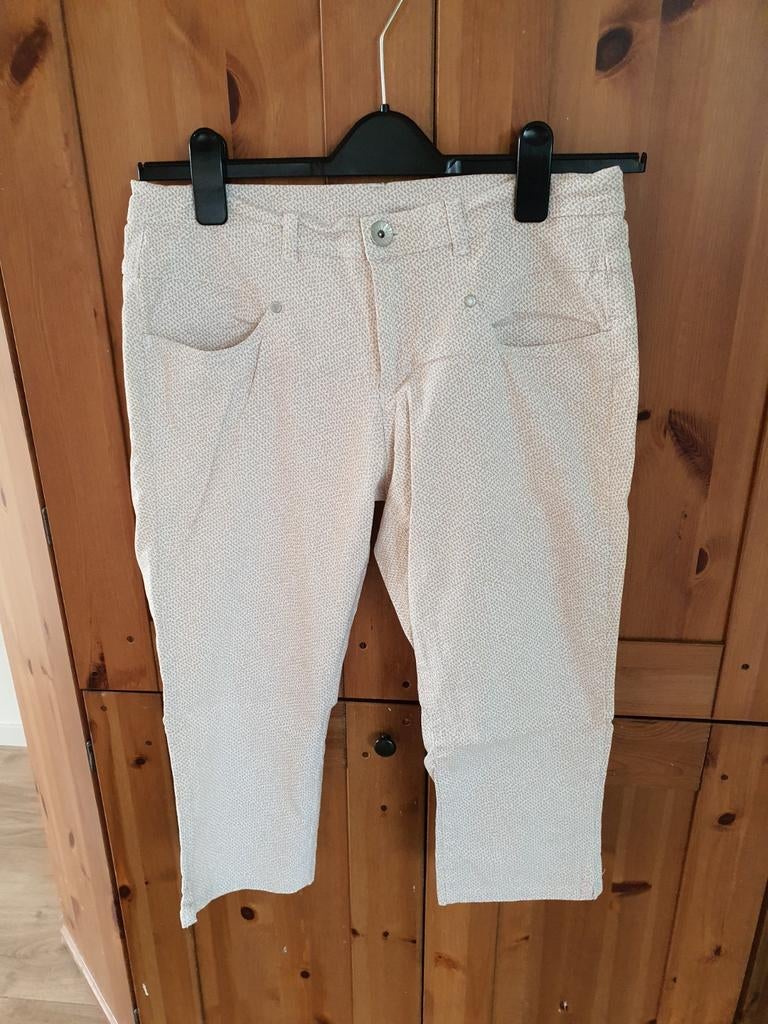 My Style capribroek maat 40 met stretch, bruin/beige print, Kleding | Dames, Maat 38/40 (M), Bruin, Ophalen of Verzenden, Zo goed als nieuw