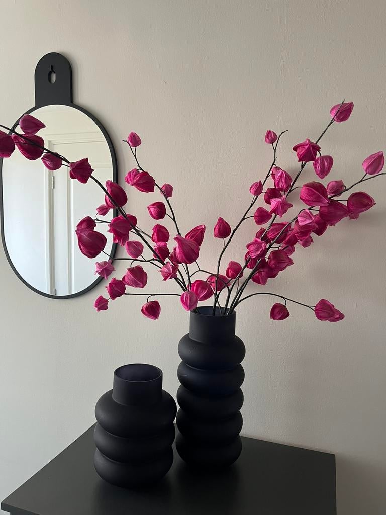 Kunsttak lampion fuchsia, Ophalen, Binnen, 94 cm, Roze