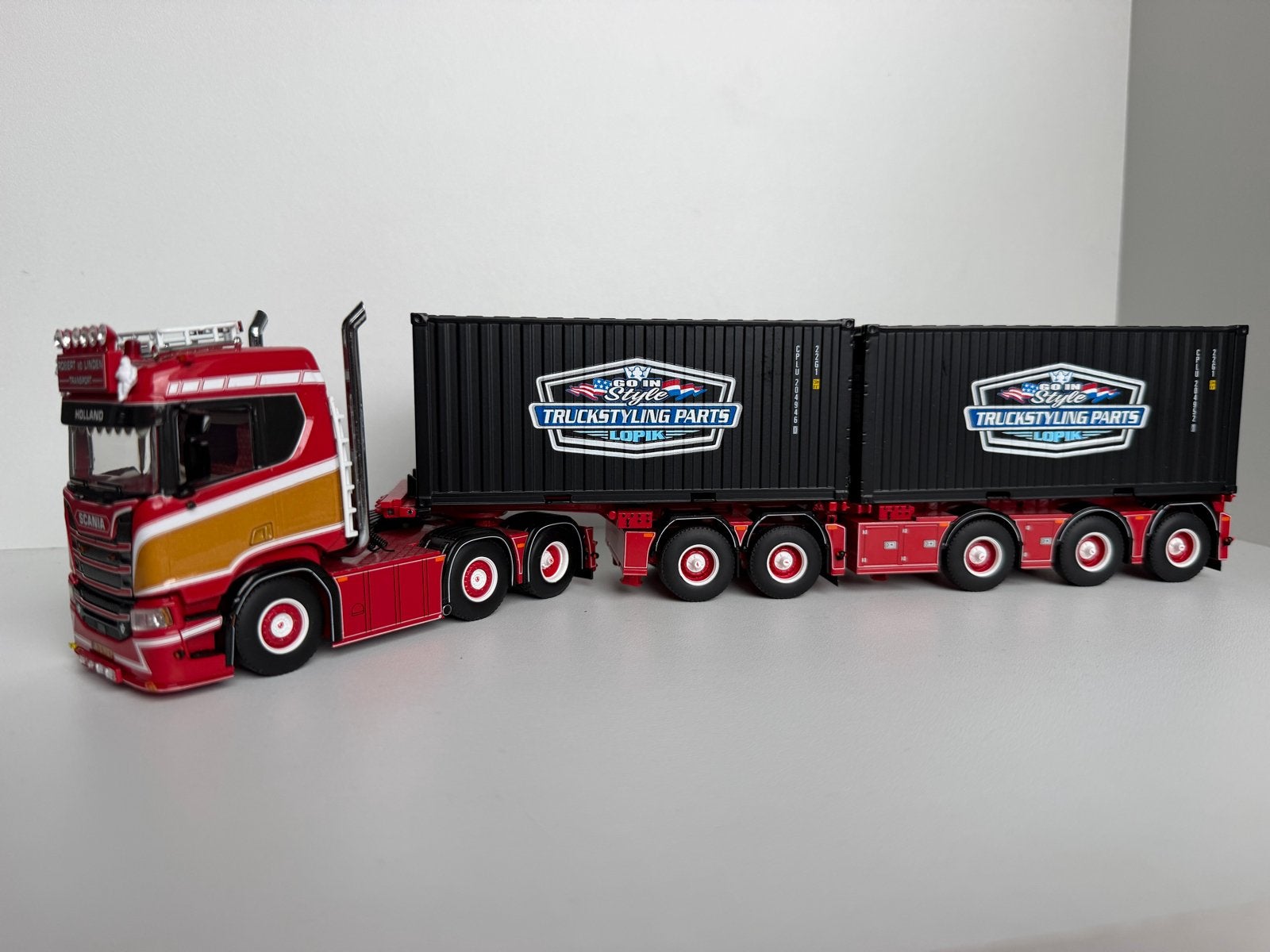 Scania S730 Robert van der Linden 1:50, Hobby en Vrije tijd, Ophalen, Nieuw, Bus of Vrachtwagen, Wsi