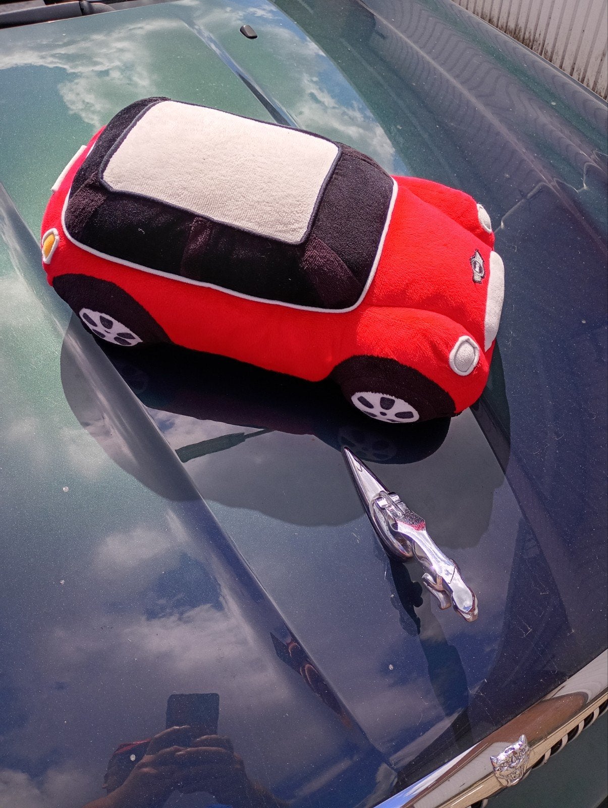 Mini Cooper knuffel rood - Zo goed als nieuw, Overige merken, Overige karakters, Overige typen, Ophalen of Verzenden