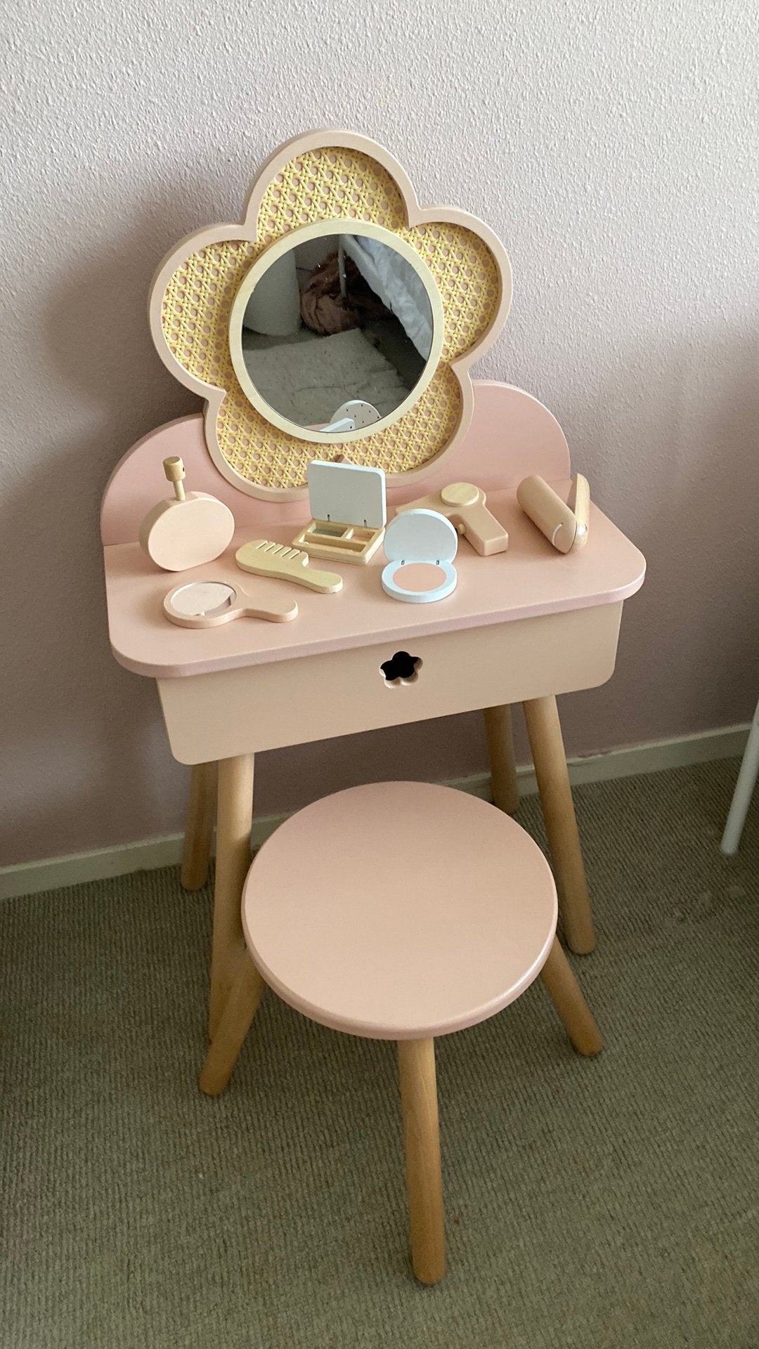 Meisjes kaptafel roze, Ophalen, Zo goed als nieuw, 50 tot 100 cm, Minder dan 100 cm