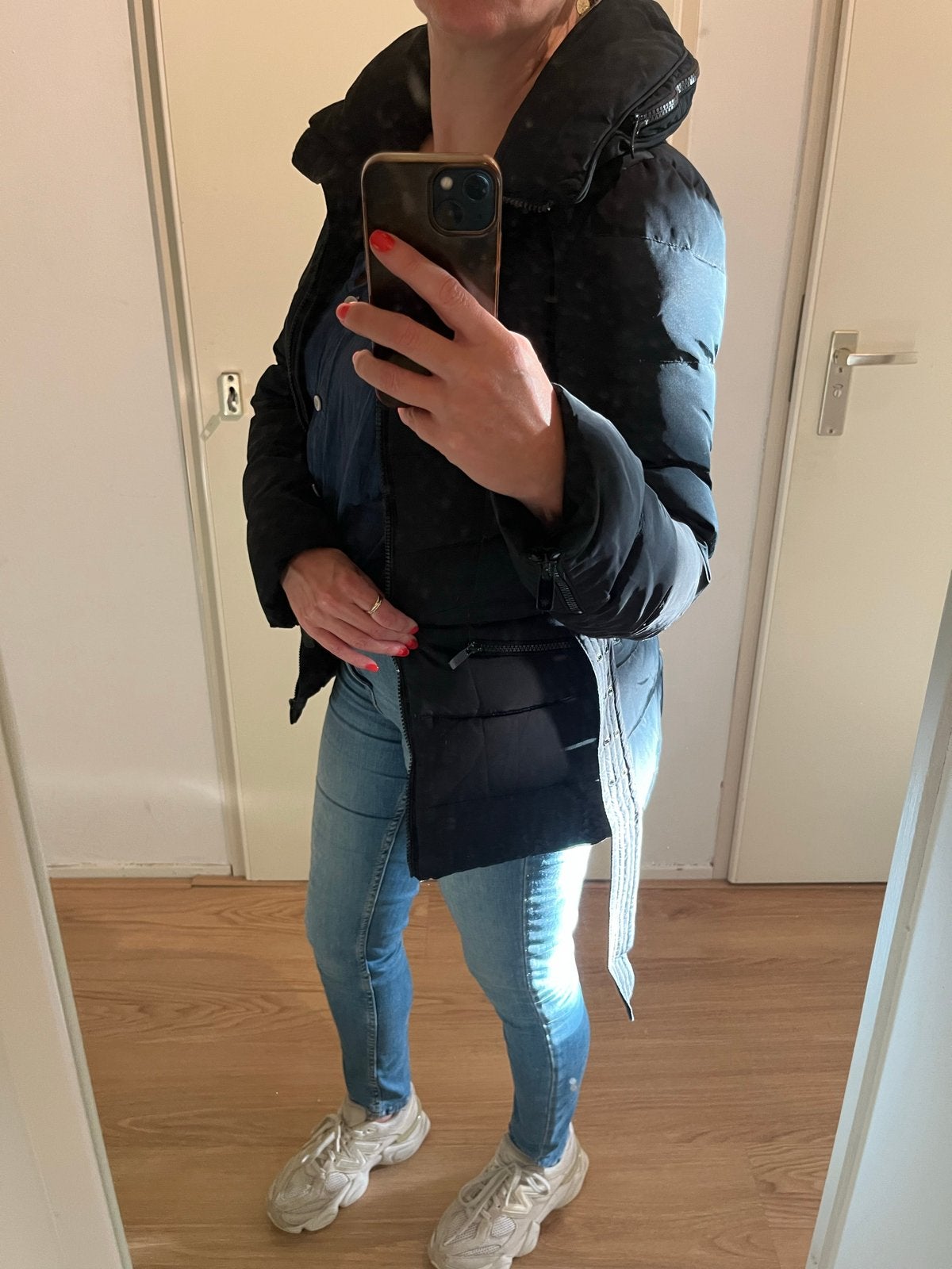 Zara Woman Down Jacket Zwart Maat XS, Ophalen of Verzenden, Zo goed als nieuw, Maat 34 (XS) of kleiner, Zwart