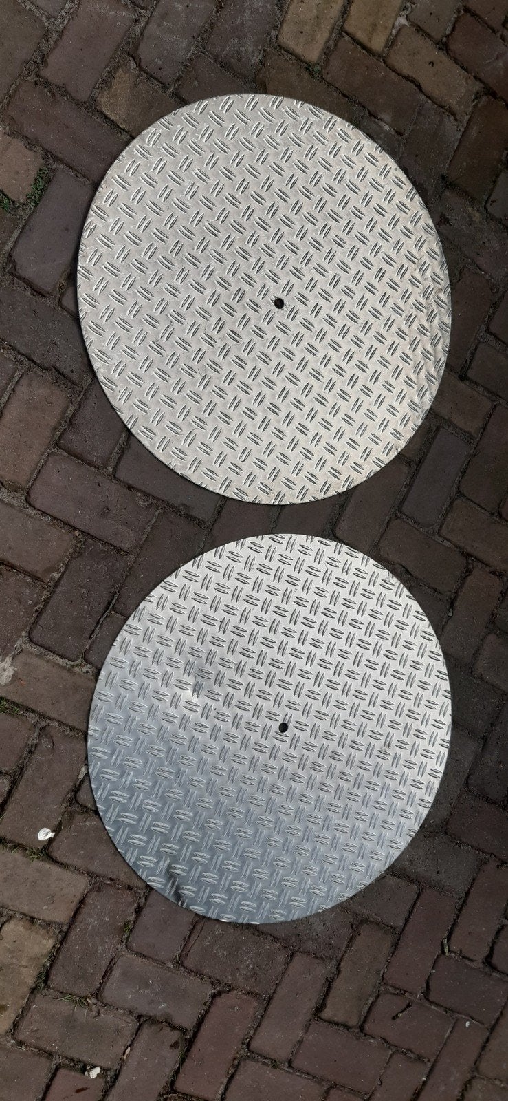 Aluminium traanplaat cirkel 71cm, Ophalen, Gebruikt, Overige typen