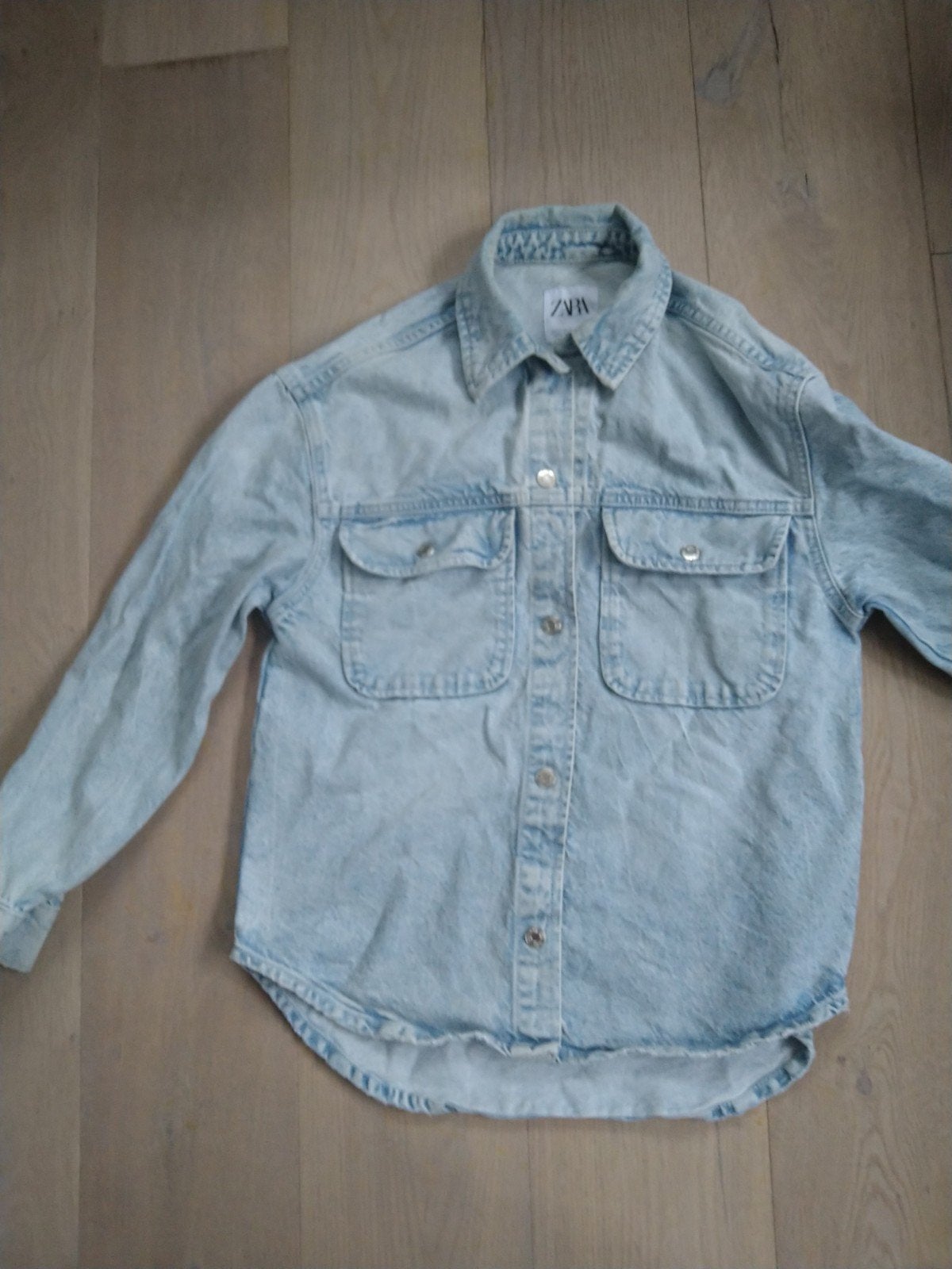 Spijkerblouse Zara, Blauw, Zara, Ophalen of Verzenden, Maat 34 (XS) of kleiner