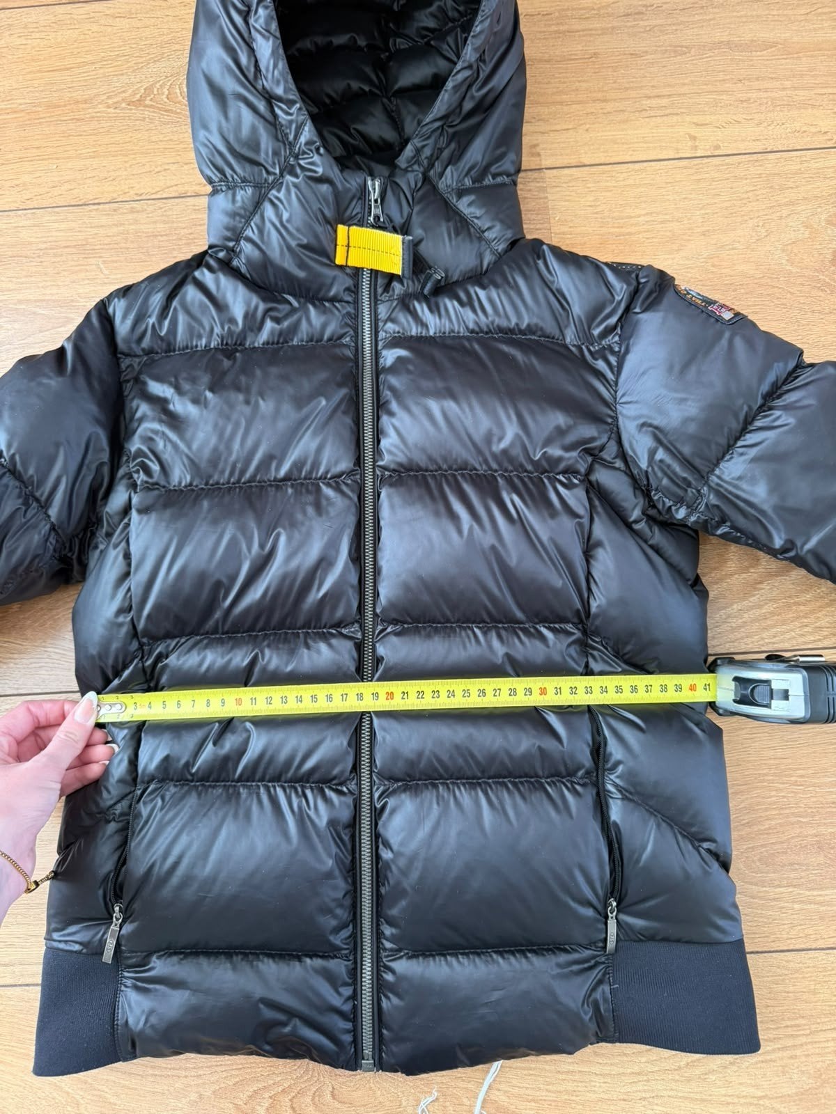 PJS jas, 1 jaar oud, geleverd met bon, Zwart, Zo goed als nieuw, Maat 36 (S), Parajumpers