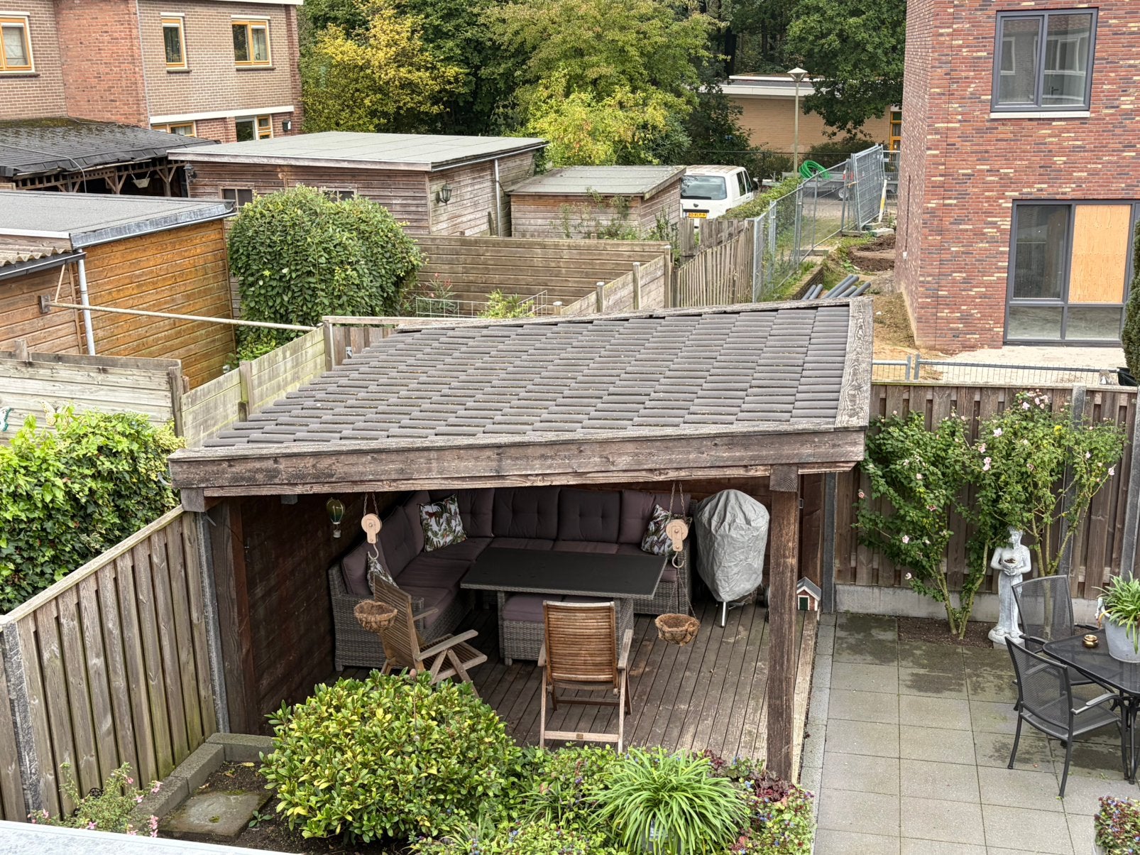 Zeer mooie douglas overkapping te koop, Tuin en Terras, Ophalen, Zo goed als nieuw