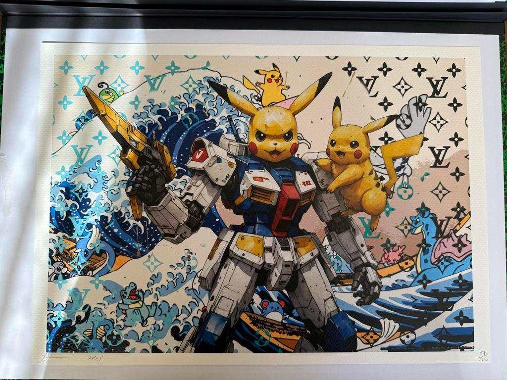 Death NYC - Pikachu Gundam Louis Vuitton (pokémon), Ophalen of Verzenden