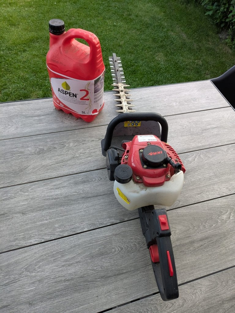 Ikra heggenschaar met Aspen 2, Ophalen, Gebruikt, Benzine, Overige merken