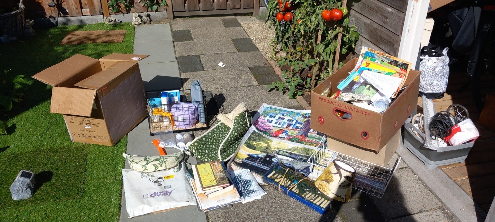 rommelmarkt spullen, Ophalen