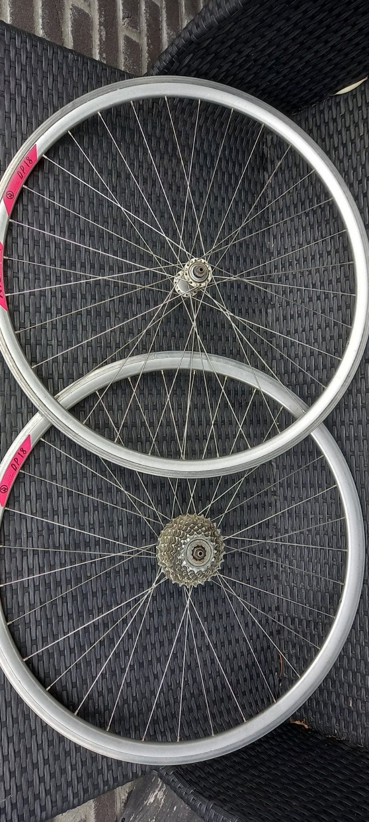 Giant P-SL2 Wielset met Rigida DP18 velgen, Wiel, Zo goed als nieuw, Aluminium, Racefiets