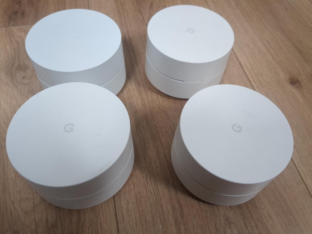 Google Nest Wifi (3x 1st gen, 1x 2nd gen), Ophalen of Verzenden, Gebruikt, Google Nest Wifi