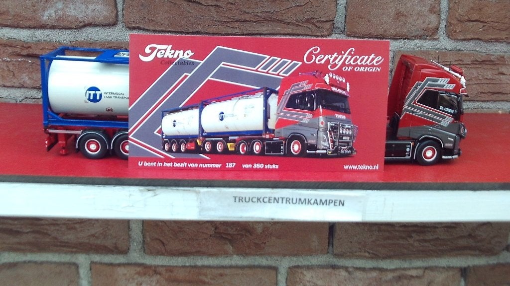 Tekno  Volvo  FH5  Globetrotter  XL  van  SL  Logistics., Hobby en Vrije tijd, Ophalen of Verzenden, Nieuw, Bus of Vrachtwagen