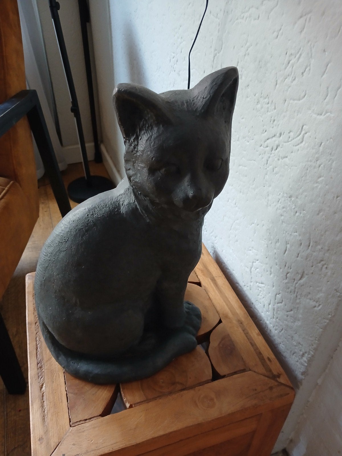Zwaar beeld van een kat, Ophalen of Verzenden