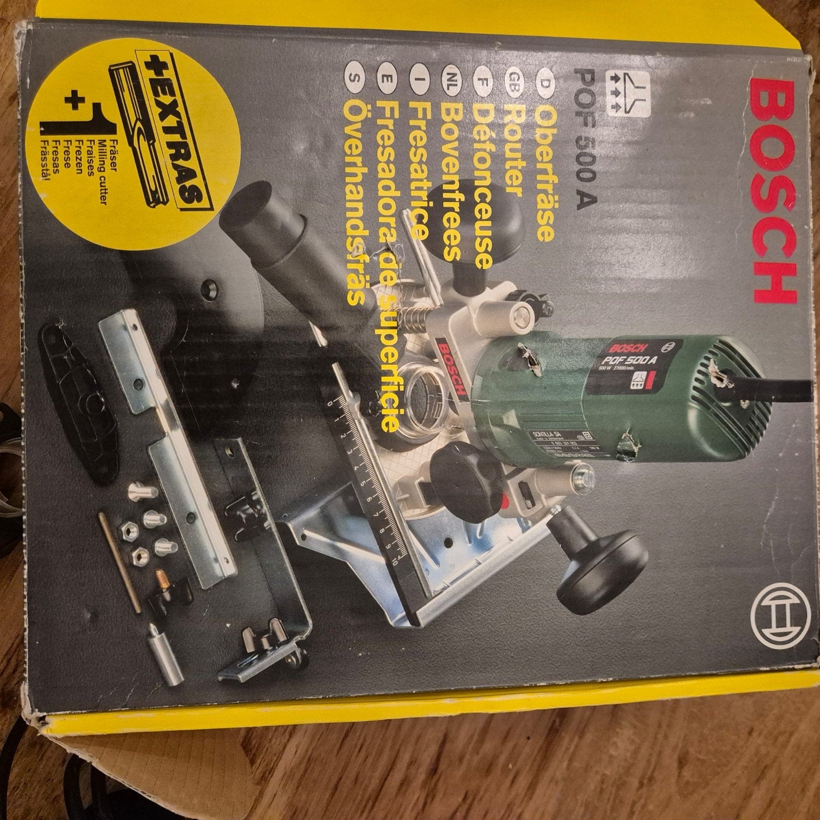 Bosch POF 500 A Bovenfrees - Zo goed als nieuw, Ophalen of Verzenden, Zo goed als nieuw, Bovenfrees, Bosch