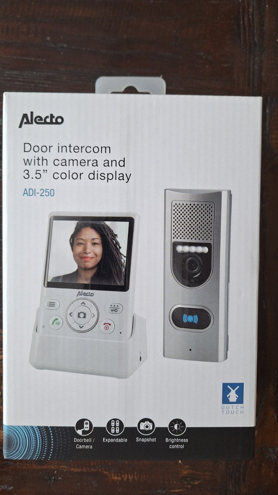 Alecto ADI-250 Deurintercom met camera en kleurenscherm, Ophalen, Nieuw