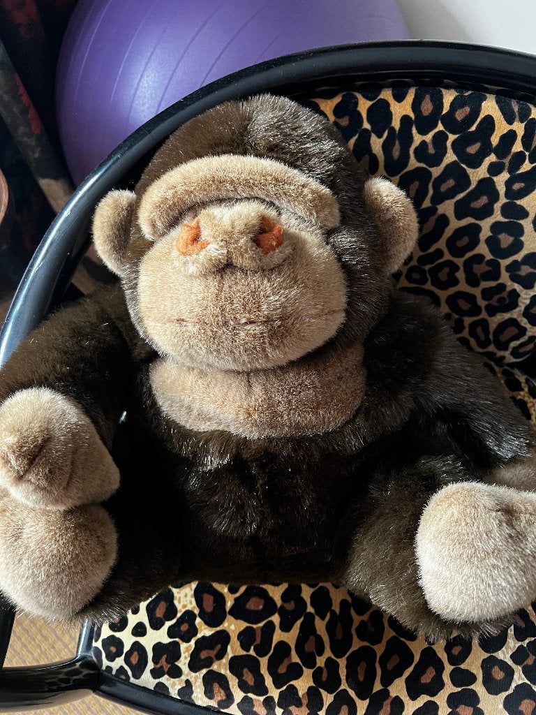 knuffel gorilla, Overige karakters, Ophalen of Verzenden, Zo goed als nieuw, Overige typen