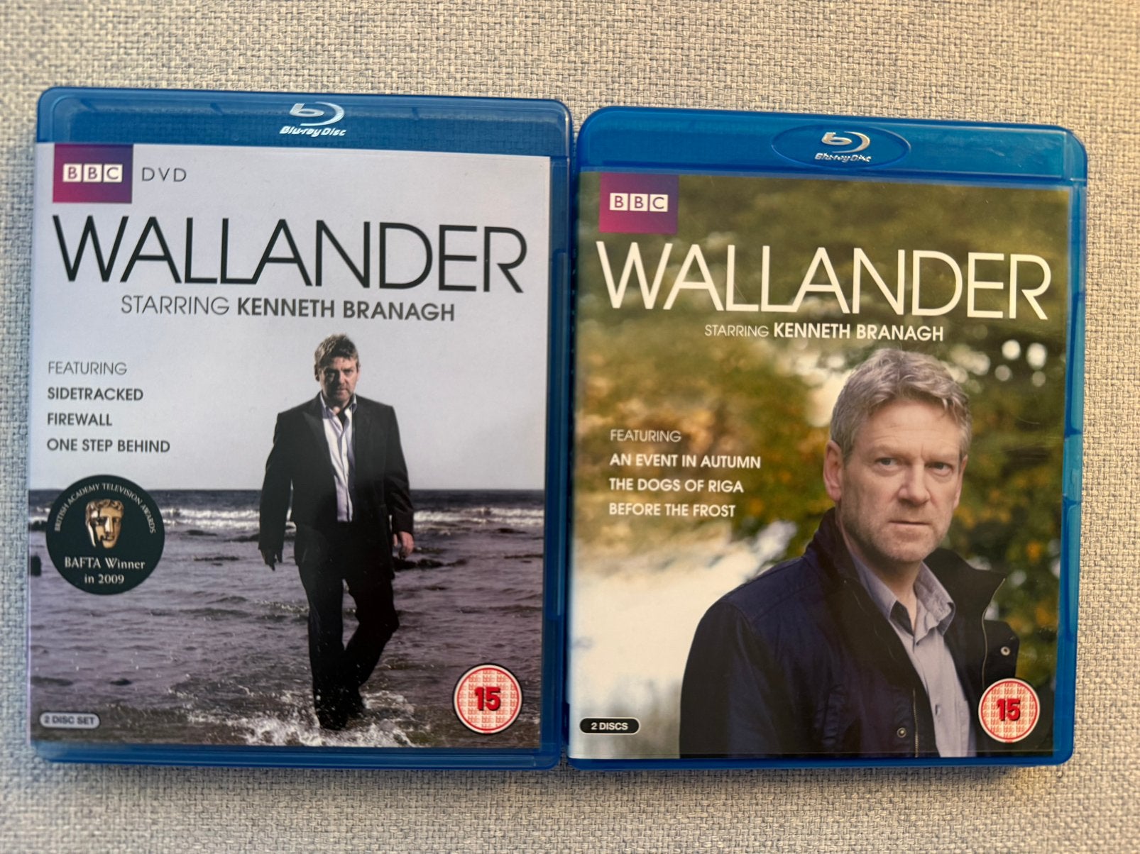 Blu Ray Wallander Seizoen 1 en 3 met Kenneth Branagh, Engels, Ophalen of Verzenden, Blu-ray, Serie