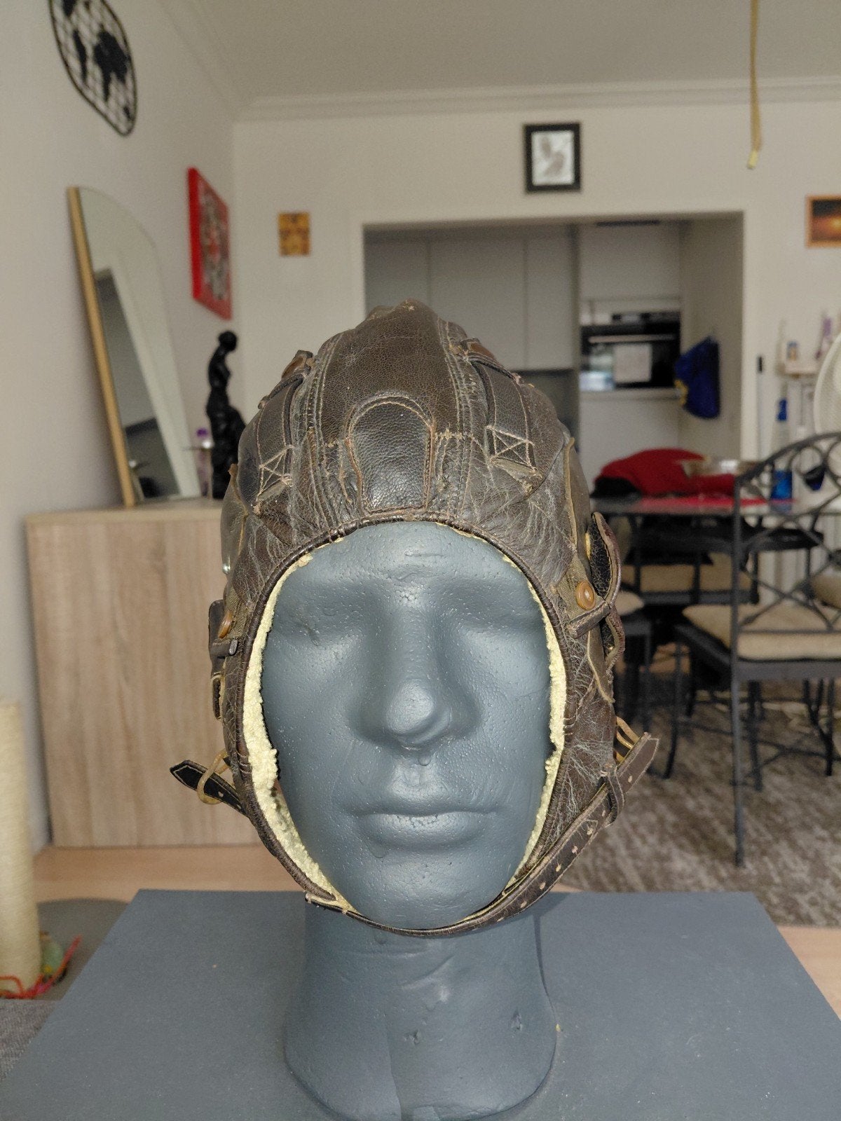 Luftwaffe Piloten Helm WO2., Ophalen of Verzenden, Luchtmacht, Duitsland