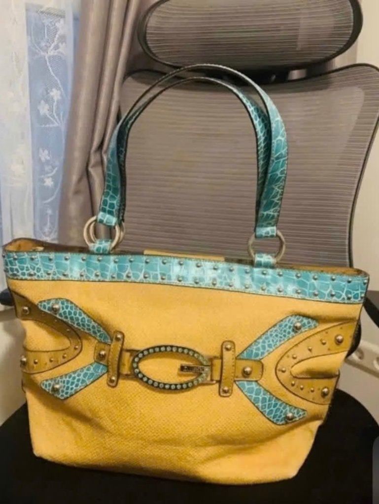 Vintage Guess Y2K Tote - Amsterdam, Ophalen, Zo goed als nieuw, Overige kleuren, Handtas
