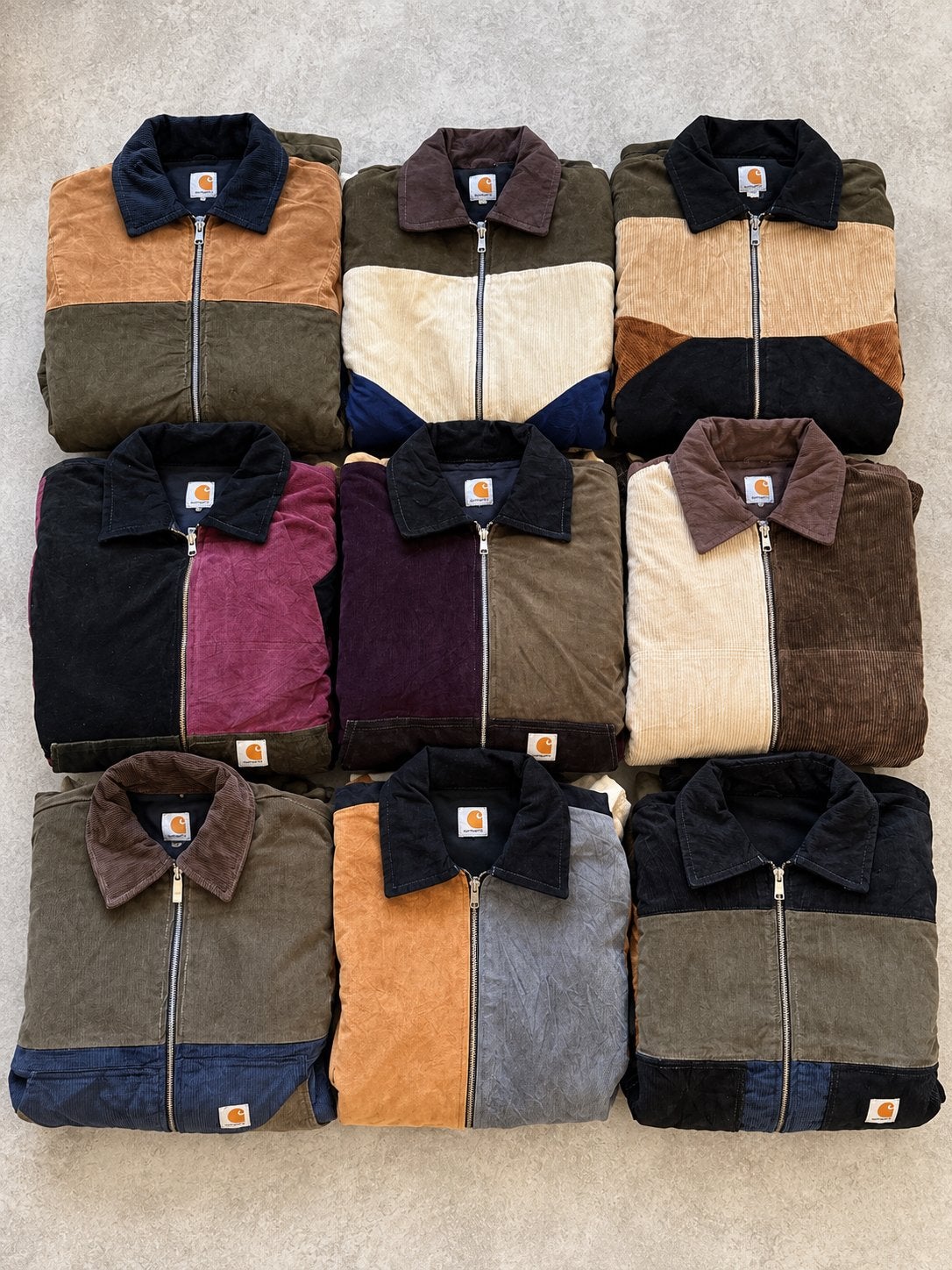 9x Carhartt Reworked Patchwork Jassen–S t/m XL –wederverkoop, Ophalen of Verzenden, Zo goed als nieuw, Overige maten