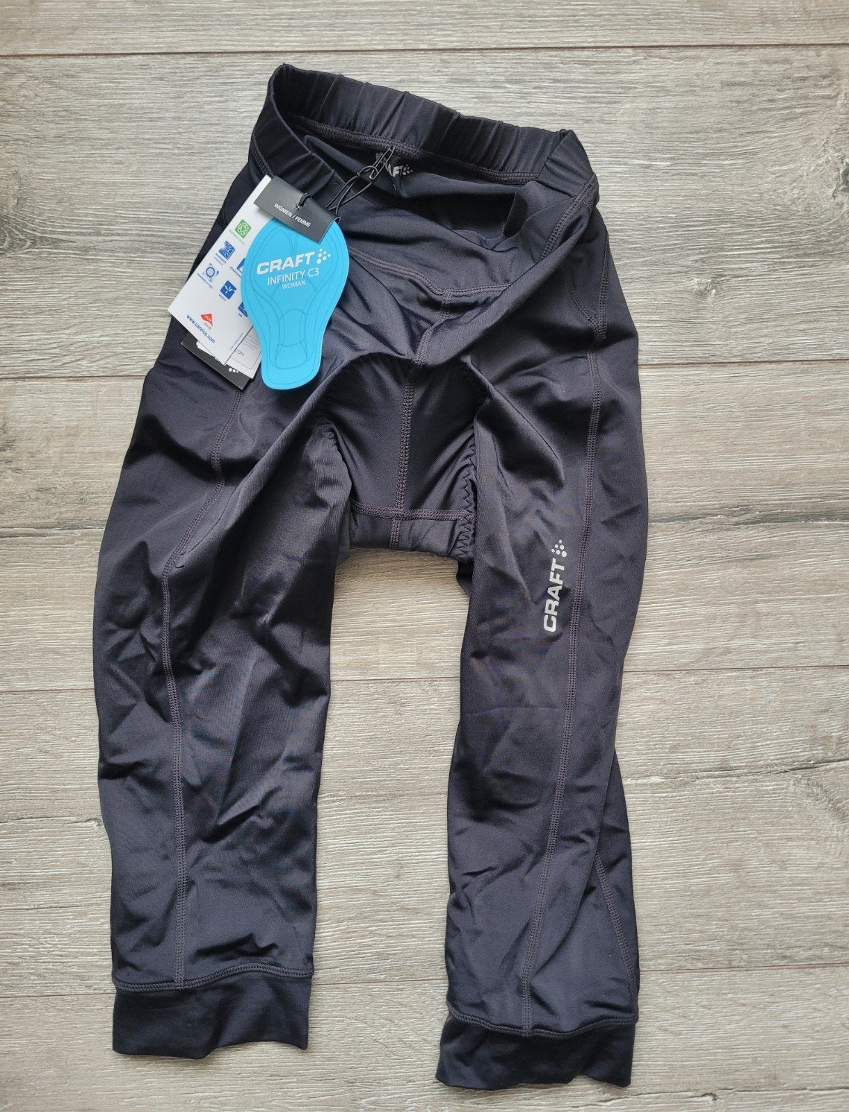 Nieuwe Craft Driekwart Fietsbroek Dames maat XS, Fietsen en Brommers, Fietsaccessoires | Fietskleding, XS, Ophalen of Verzenden