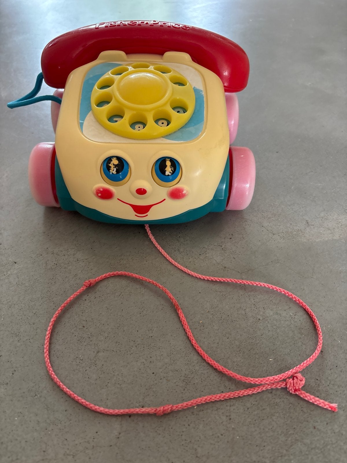 Fisher-Price Klassieke Telefoon Duw- en Trekspeelgoed, Kinderen en Baby's, Ophalen of Verzenden, Gebruikt, Duw- of Trekspeelgoed