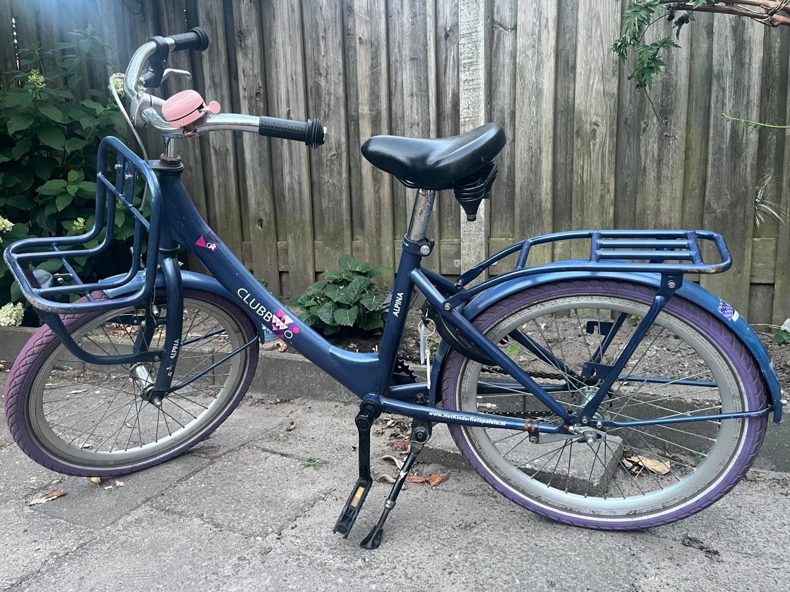 Alpina Clubb 20 inch meisjesfiets / transportfiets, Ophalen, Gebruikt, Velgrem, Handrem