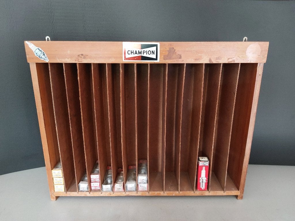 Vintage CHAMPION Bougierek - Display - Bijzonder, Ophalen of Verzenden, Gebruikt, Gebruiksvoorwerp