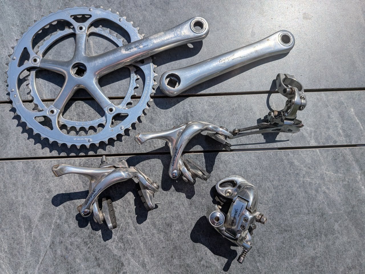 Campagnolo Record, Fietsen en Brommers, Fietsonderdelen, Ophalen of Verzenden, Titanium