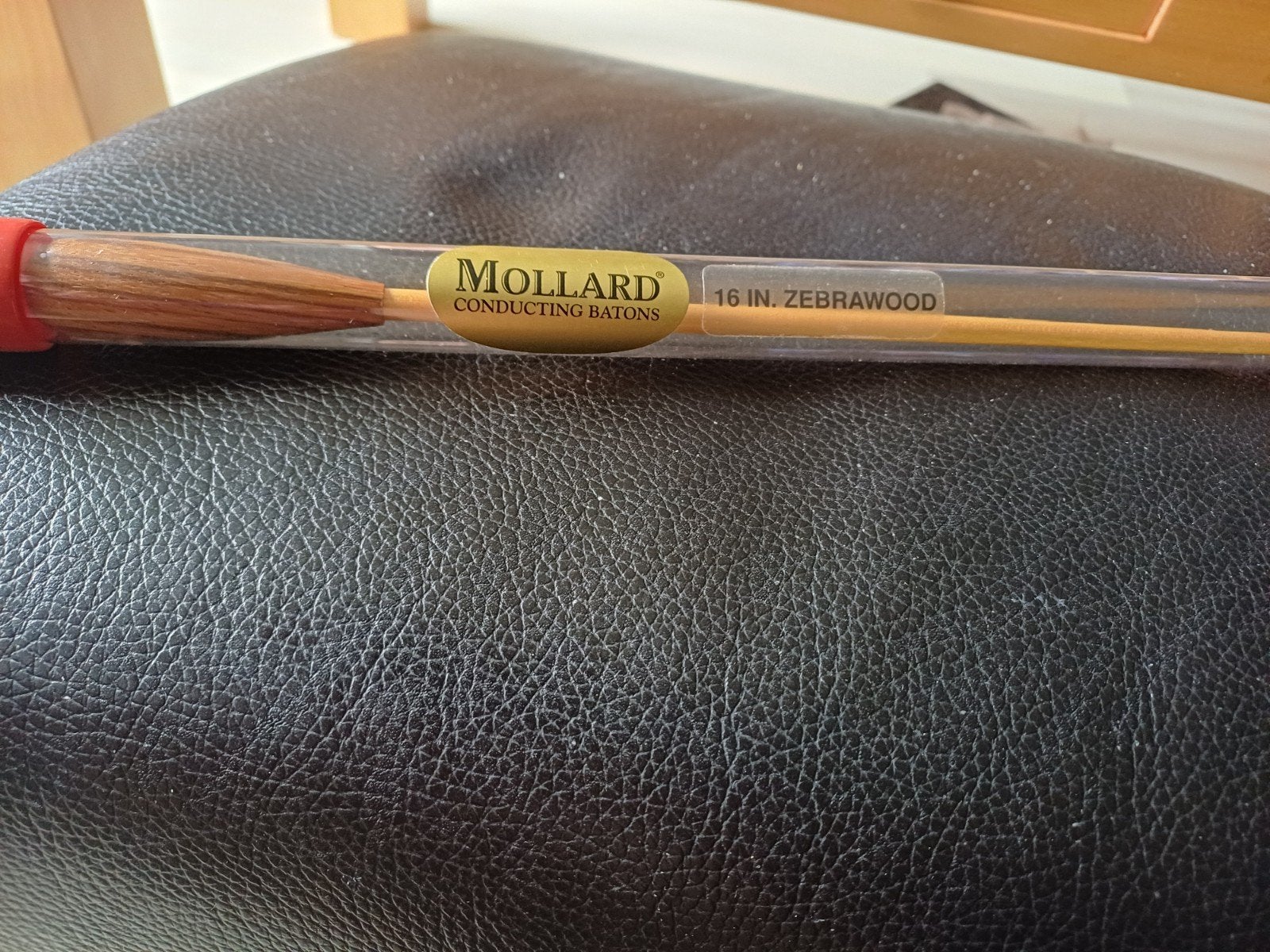 Mollard dirigeerstok 16 inch Zebrano hout, Ophalen of Verzenden, Zo goed als nieuw
