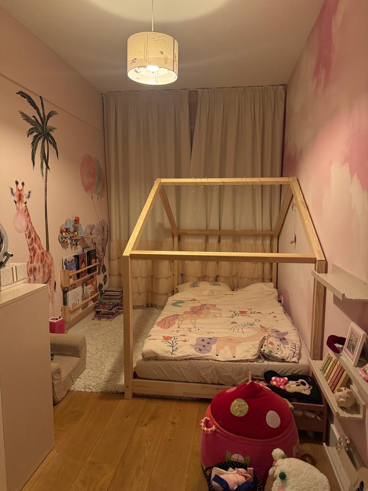 Montessori bed 120x200 cm met matras - Brand DeGele Flamingo, Ophalen, Gebruikt, Eenpersoons, 120 cm