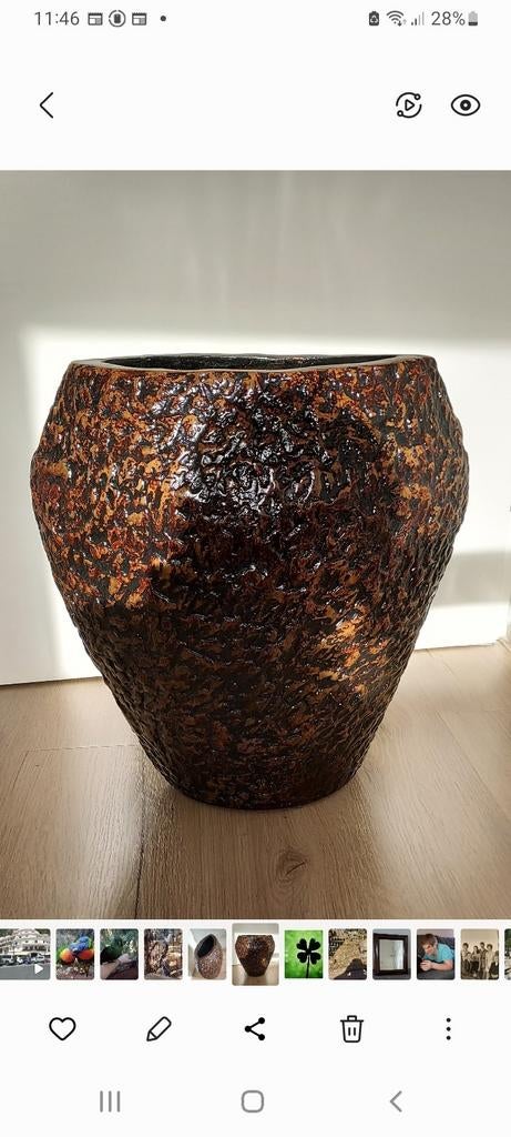 Hele grote bloempot , 50cm.breed , 50 cm .hoog, Tuin en Terras, Bloempotten, Ophalen, Rond, Binnen, Zo goed als nieuw