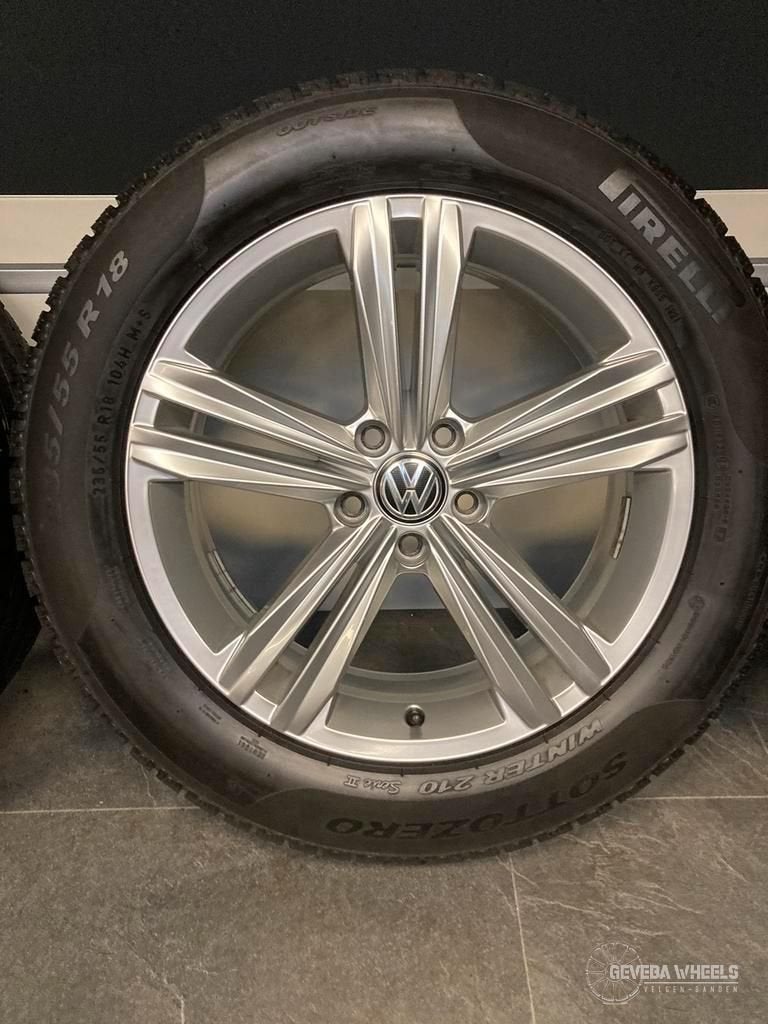 18'' originele Volkswagen Tiguan 5NA velgen + winterbanden, 18 inch, Gebruikt, -, -
