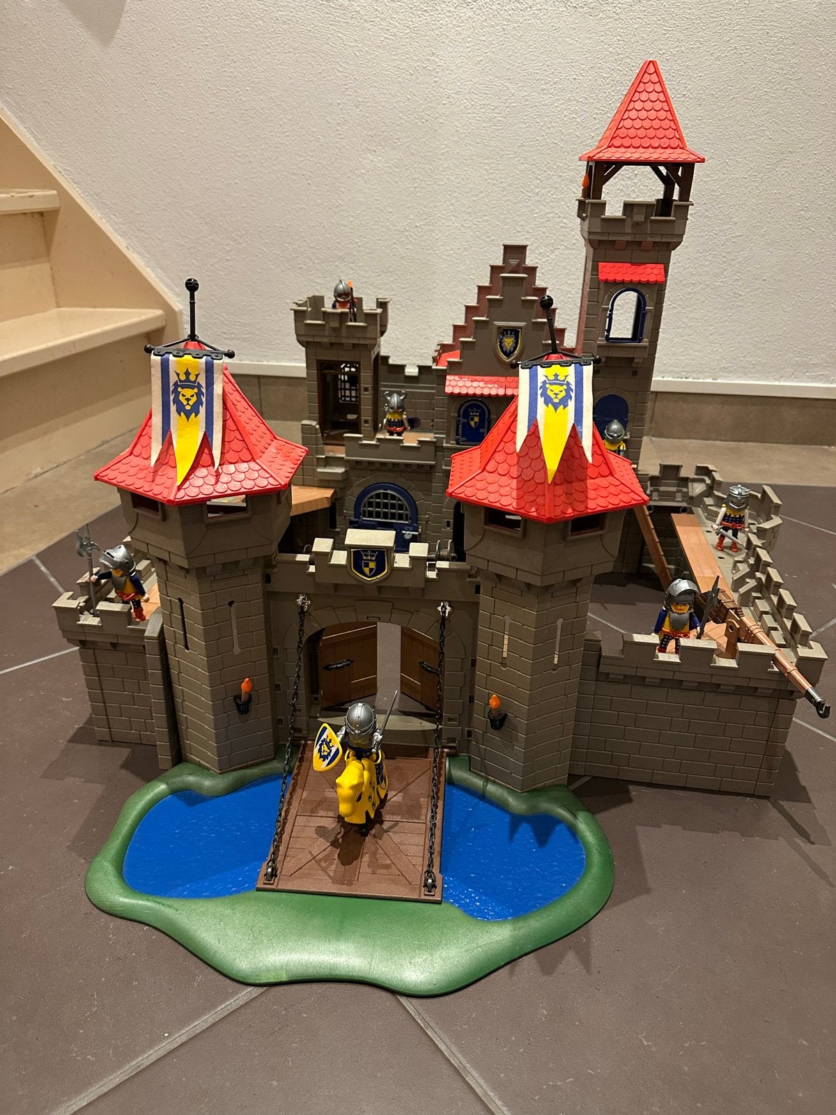 Playmobil Leeuwenridders Kasteel met accessoires (3268), Ophalen, Gebruikt, Complete set