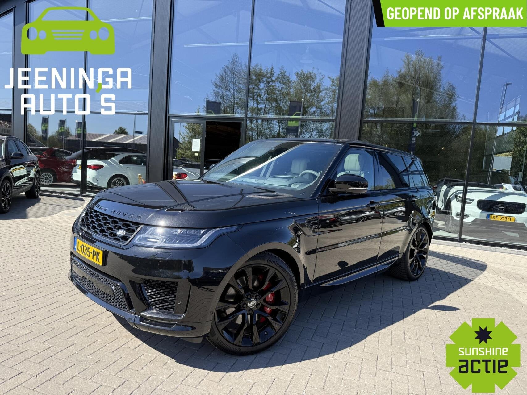 Land Rover Range Rover Sport P400 HST Dynamic Stealth|360Cam, Auto's, Automaat, Gebruikt, Startonderbreker, Bedrijf