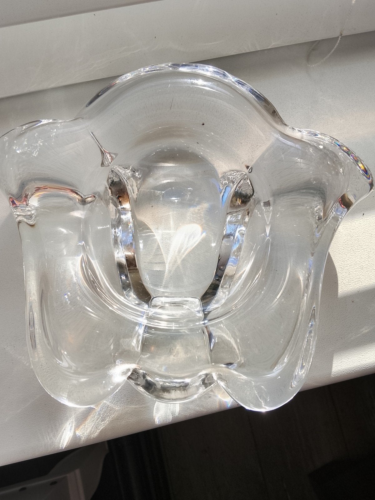 Vintage Orrefors "Dala" Schaal/Asbak Kristal – Lars Hellsten, Ophalen