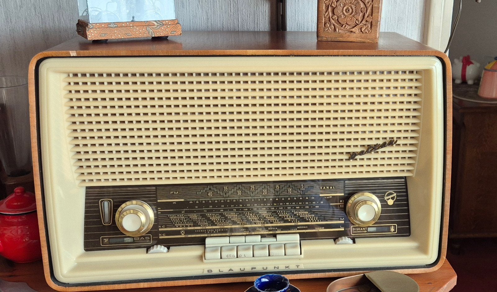 Vintage Blaupunkt buizenradio - Klassieke radio, Ophalen of Verzenden