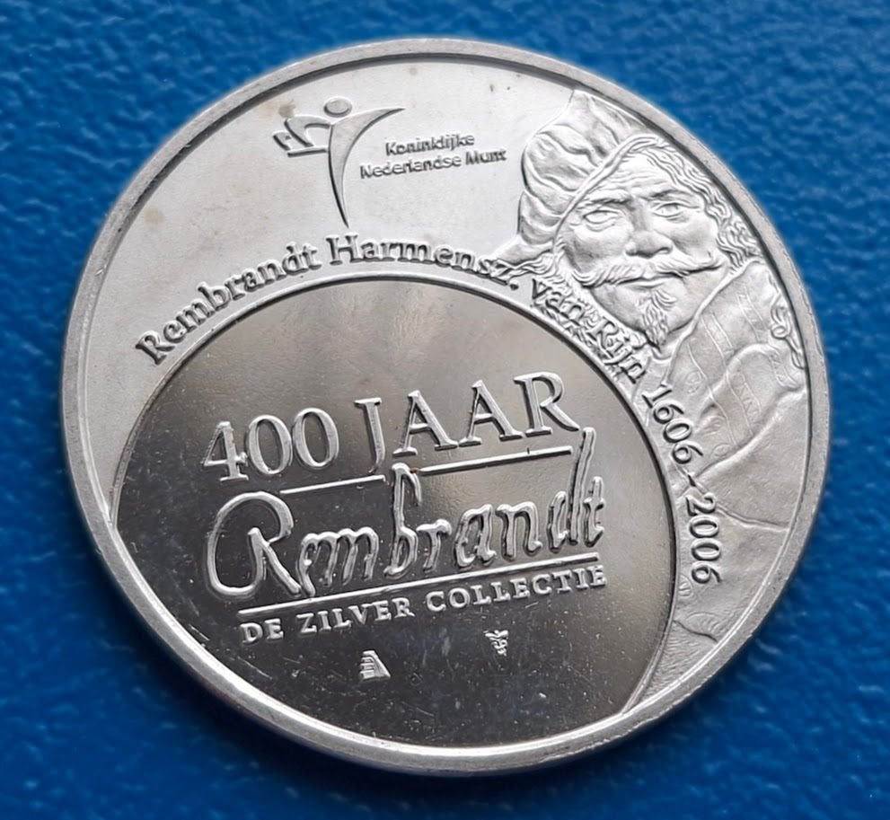 Penning De Zilver Collectie Rembrandt van Rijn - 2006, Postzegels en Munten, Penningen en Medailles, Verzenden, Zilver, Nederland