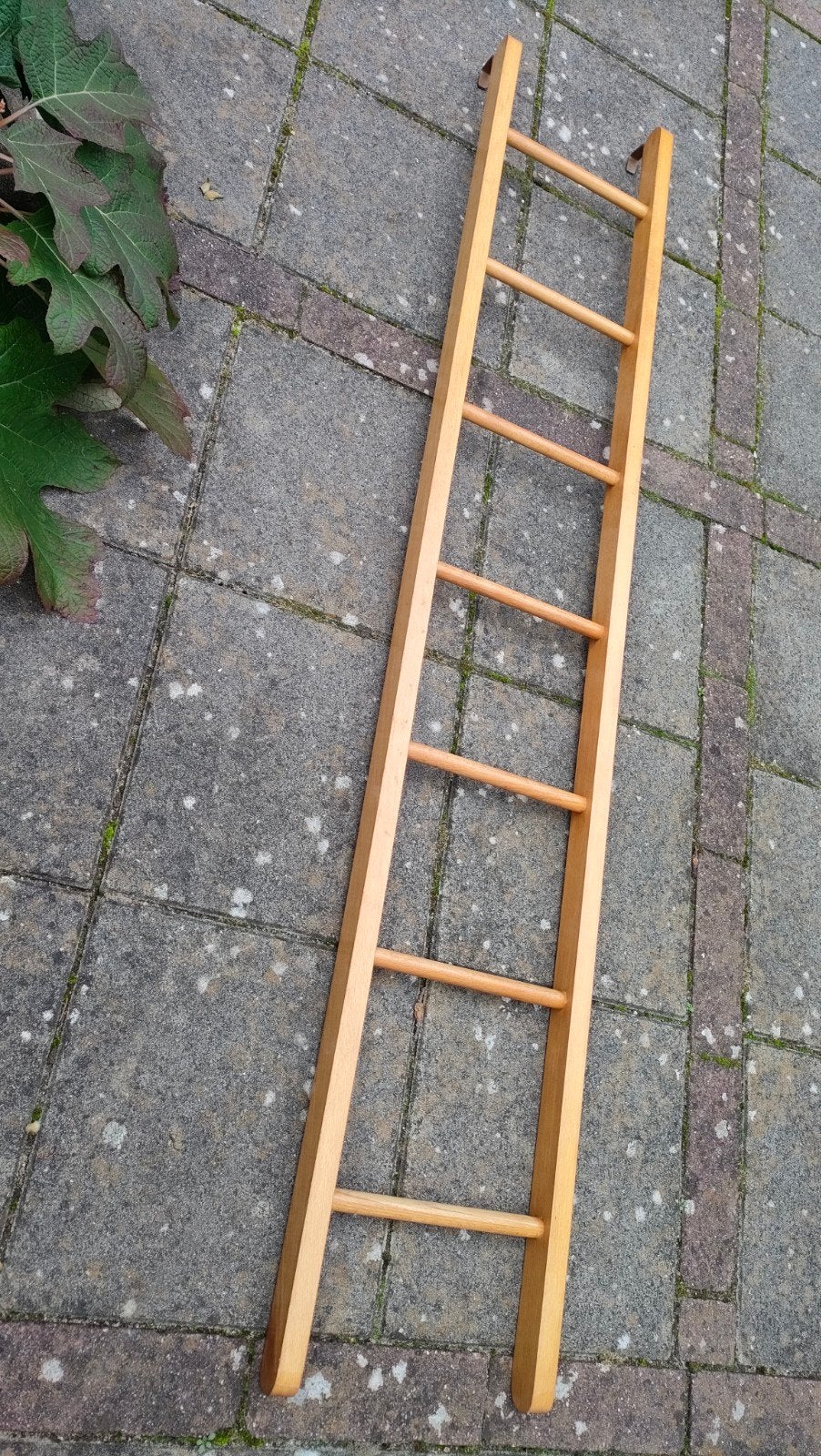 Vintage ladder hout decoratieve trap beuken Schilte stijl, Ophalen, Gebruikt