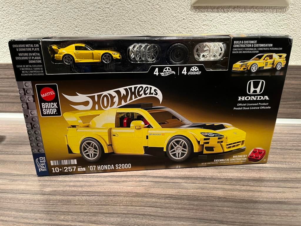 Hot Wheels Mattel Brickshop Honda S2000, Ophalen of Verzenden, Nieuw, Auto