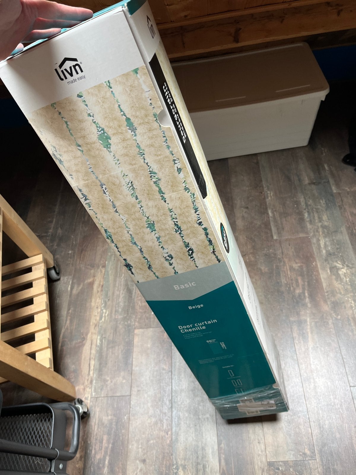 Nieuw: vliegengordijn / kattenstaart - beige, Ophalen, 90 cm, Crème, Overige merken