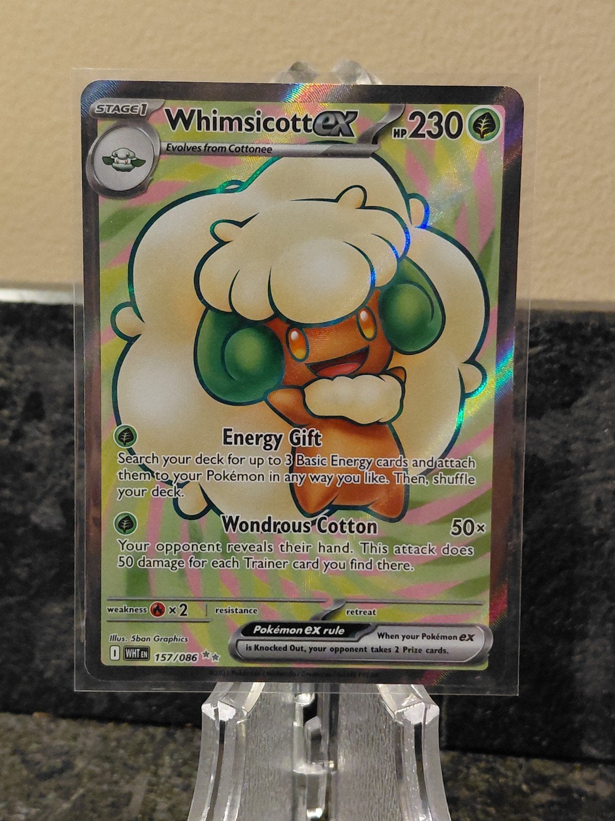 Whimsicott ex 157/086 - Pokémon kaart, Ophalen of Verzenden