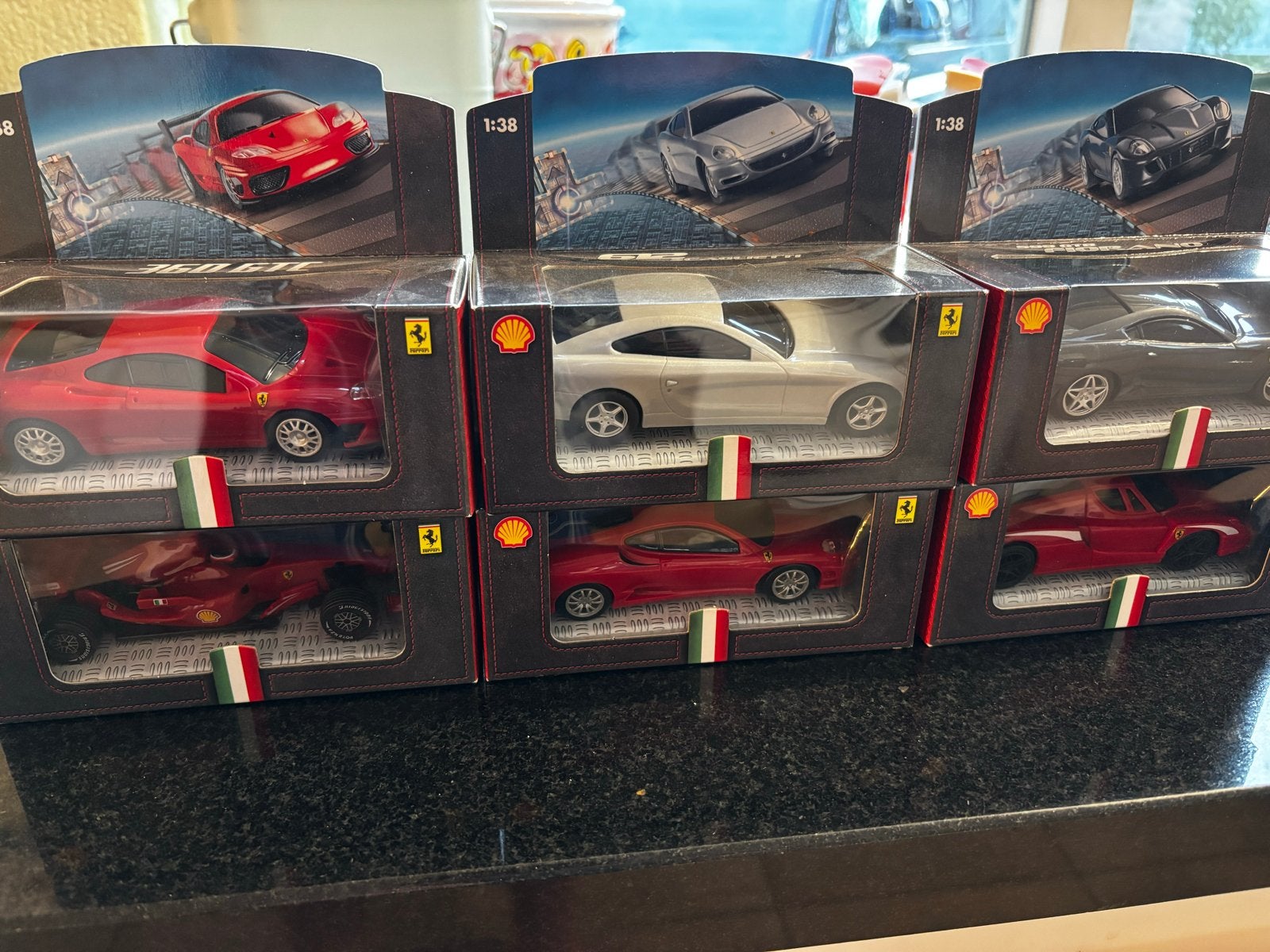 Shell V-Power Ferrari Modelauto's 1:38 Collectie (6 stuks), Ophalen of Verzenden, Nieuw, Auto