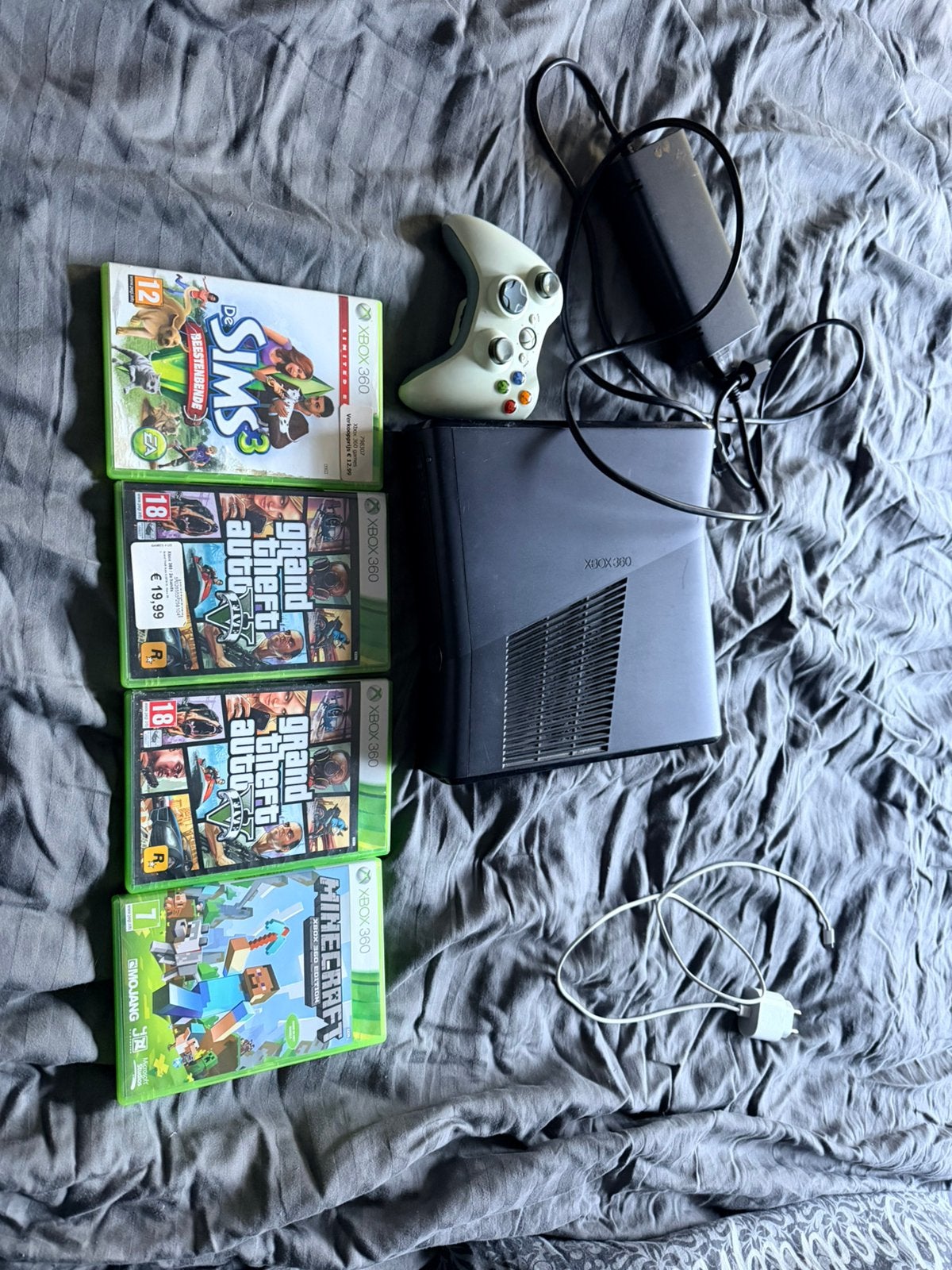 Xbox 360, Spelcomputers en Games, Ophalen of Verzenden, Met 1 controller, Gebruikt, Met games