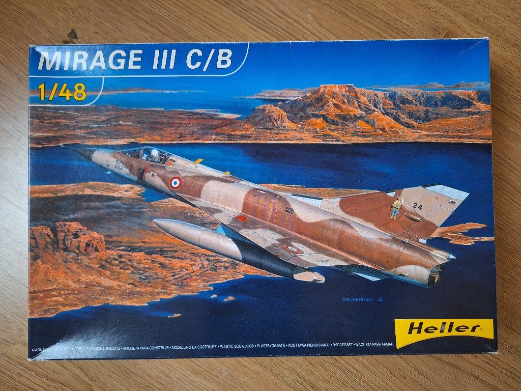 1:48 1/48 Heller Mirage III C/B, Hobby en Vrije tijd, Modelbouw | Vliegtuigen en Helikopters, Ophalen of Verzenden, Zo goed als nieuw